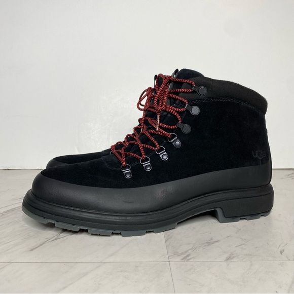 New! UGG Biltmore Lace Up Black Suede Hiker Boot 9 - Picture 15 of 15
